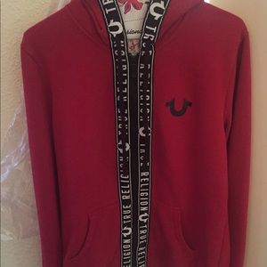 True Religion Ruby Red Hoodie brand new